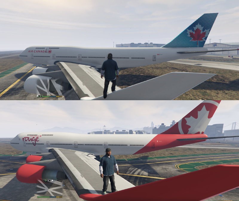 Air Canada + Air Canada Rouge Jumbo Jet